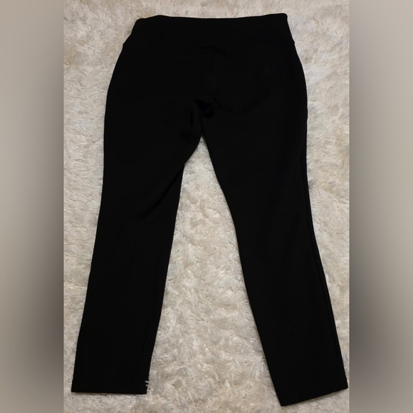 ANA Black Leggings High Rise Size XL x 26 With Tummy Control Band EUC - Picture 1 of 7